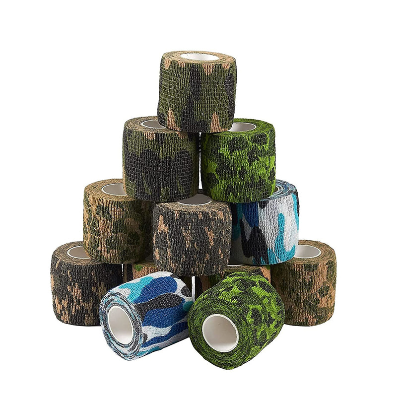 Camouflage självhäftande sammanhängande bandage för campingfiske 