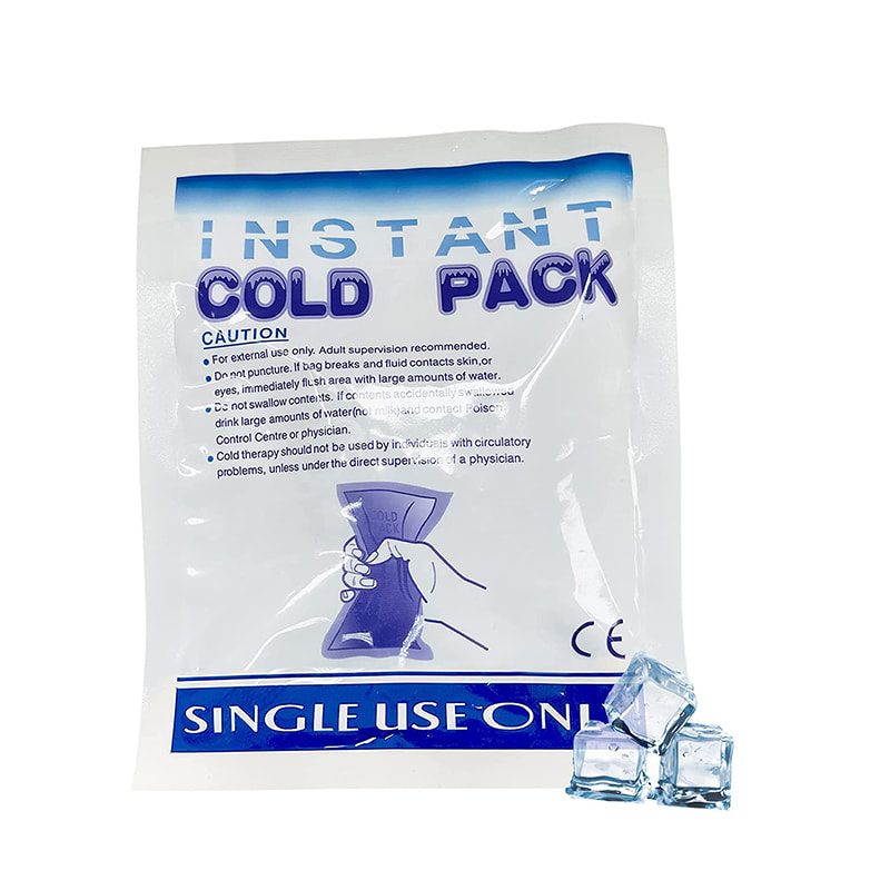 Bärbar första hjälpen Compress Instant Cold Pack för smärtlindring 