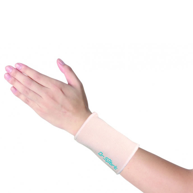 Lätt, bekvämt beige sportelastiskt stöd för handleden 