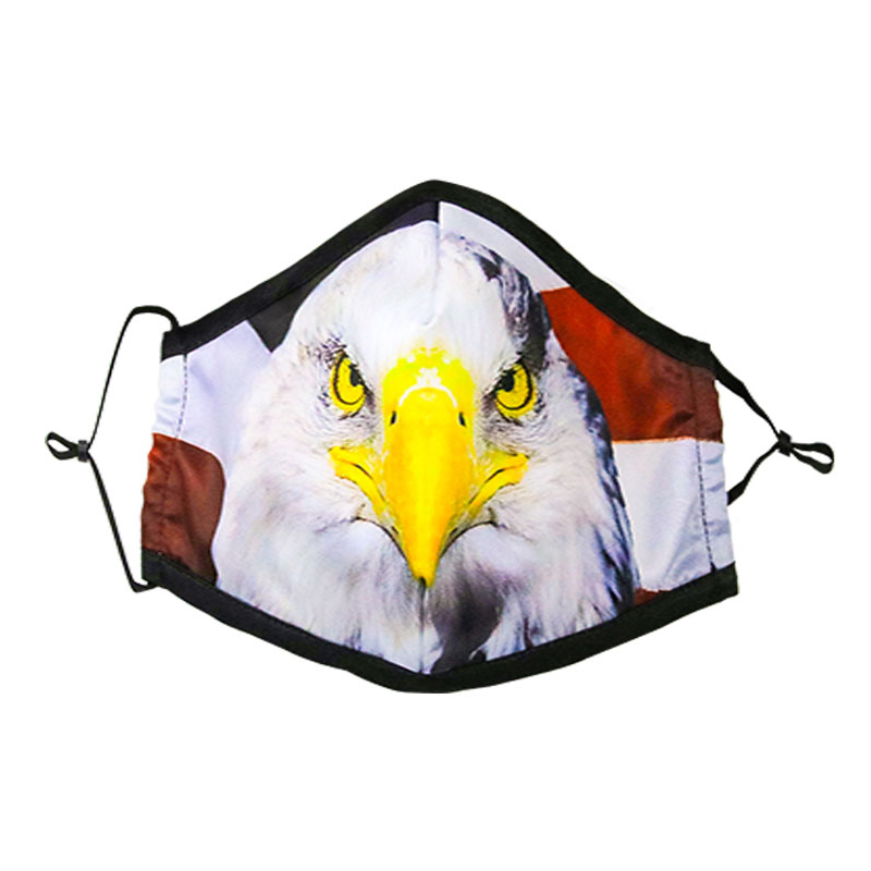 Nyhet Justerbar fullfärgsutskrift 3-lagers Anti Pollution Cotton Mask 