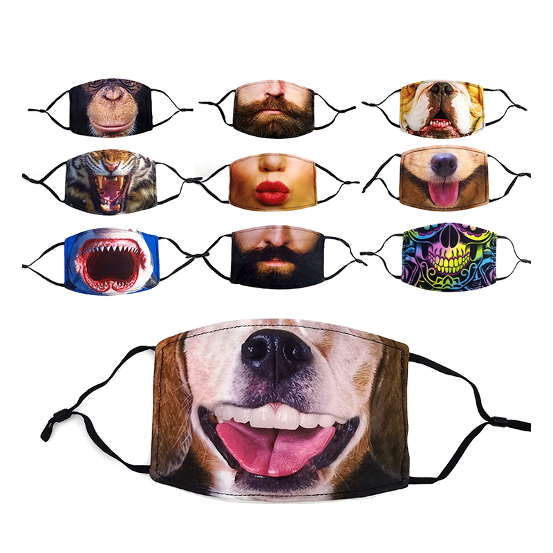 Grossist Snygg tvättbar återanvändbar bomullsmask för vuxna 