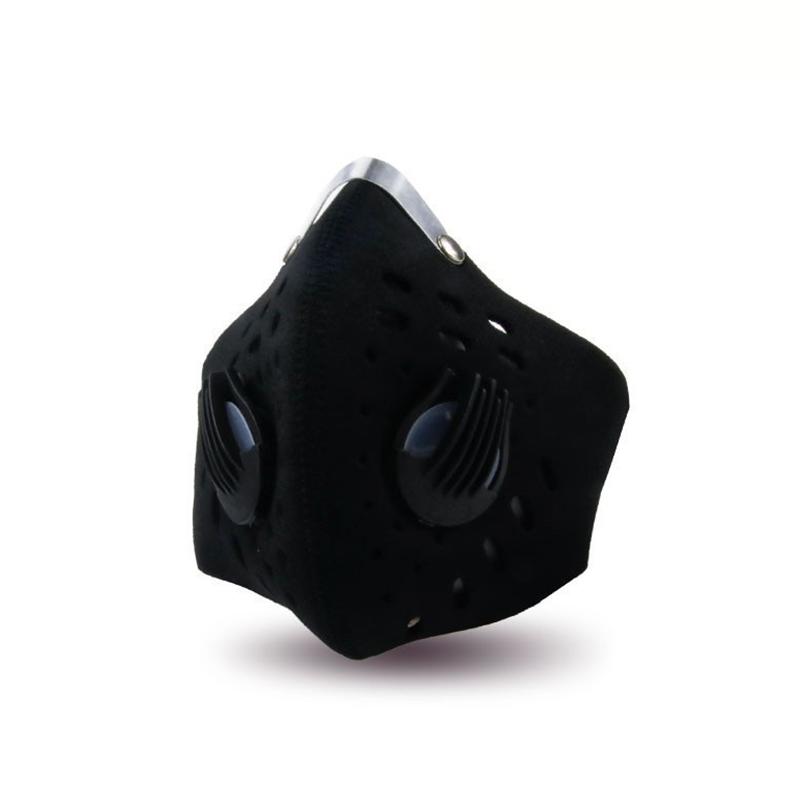 Modetvättbar återanvändbar svart respirator för motorcykelåkning