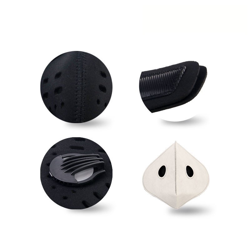 Anti Pollution Dammtät ansiktscykelmask med filter och ventil 