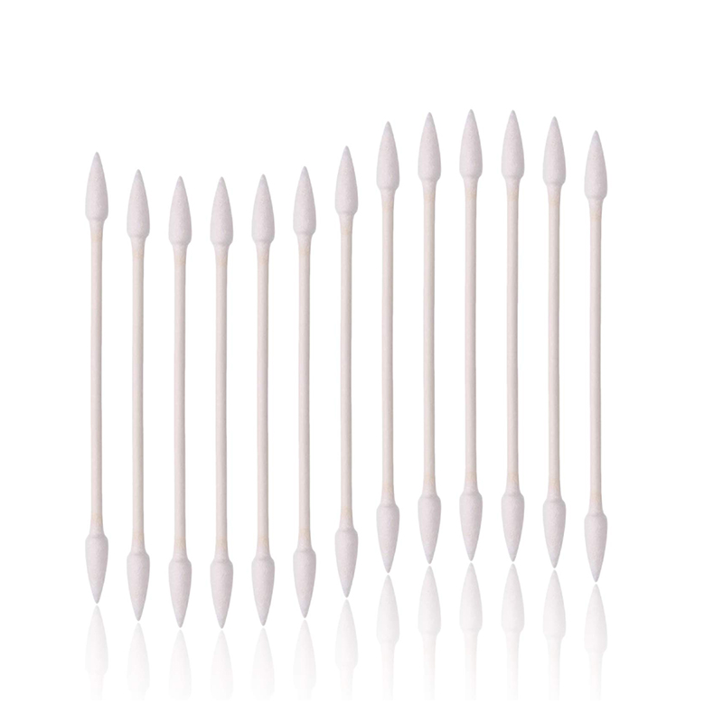 Biologiskt nedbrytbar steril medicinsk bomullspinne med dubbelspets 