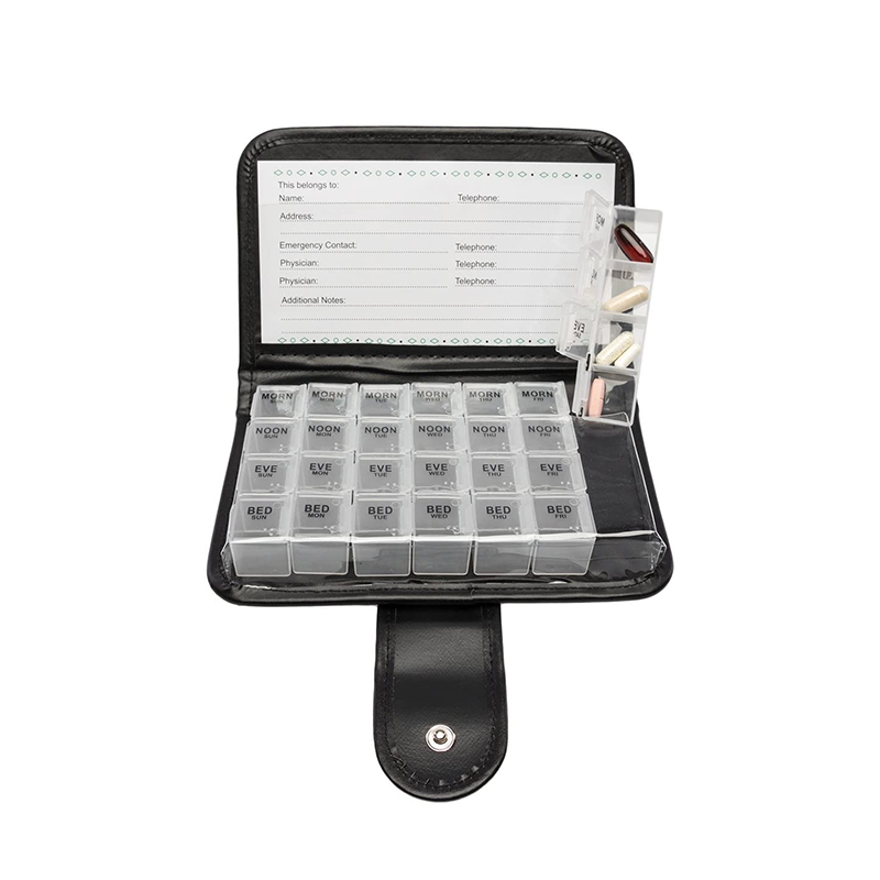 Promotional Branded Weekly Pill Box för resor 