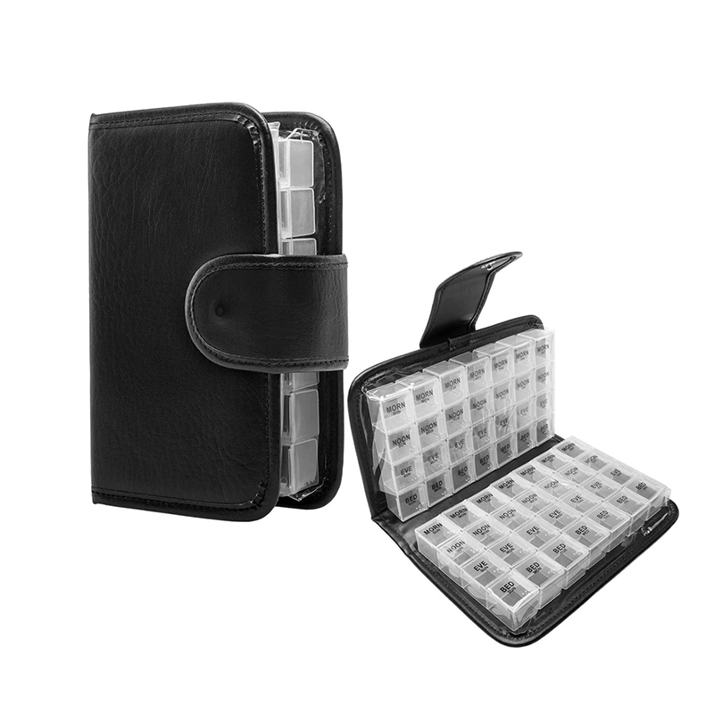 Specialanpassad 14-dagars pillerorganisator med fodral 