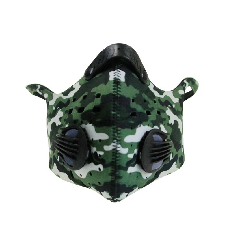 Outdoor Fashion Camo andningscykelmask 