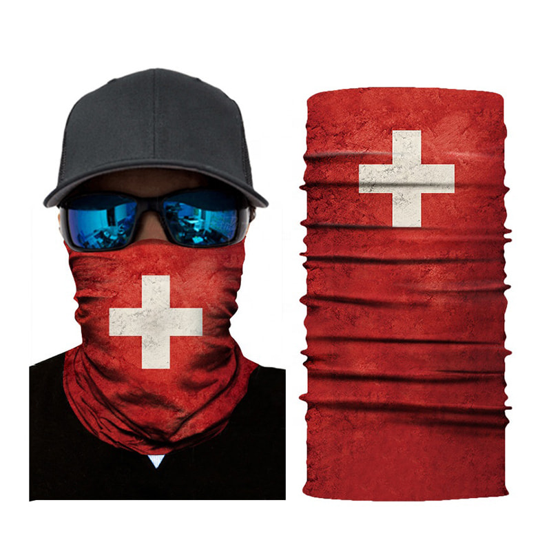 Anpassad bomullsbandana cykelmask för ansiktsskydd 