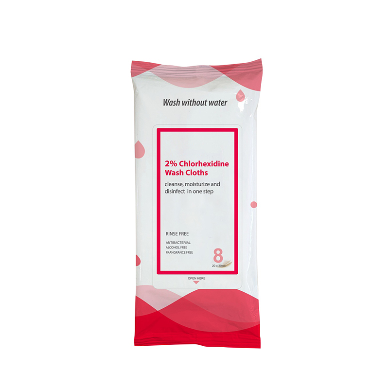 Hypoallergena tvättlappar utan sköljning 2 % dimetikon för alla hudtyper 