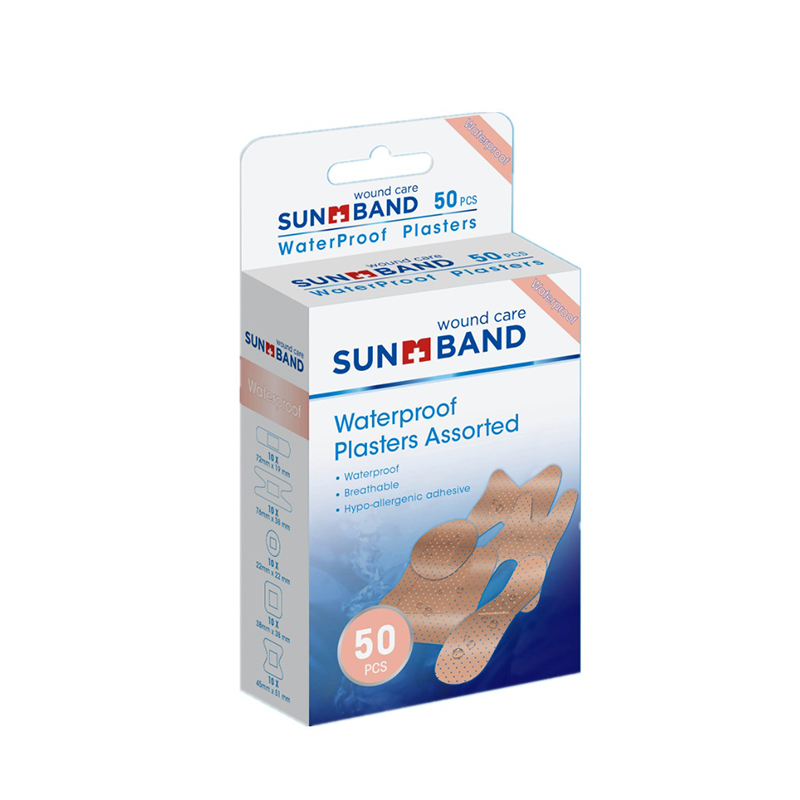 Diverse andningsbart vattentätt gips för sårvård 