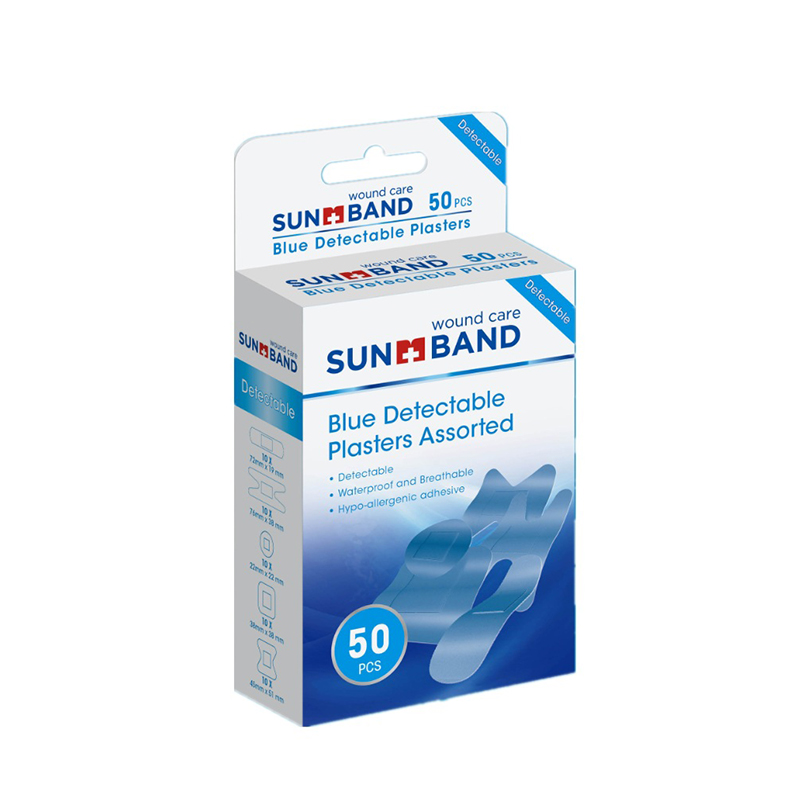 Nyhet Blå vattentät detekterbar självhäftande gips 