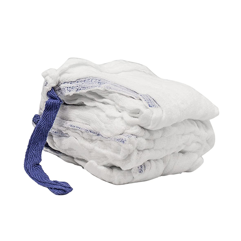 Steril medicinsk lap bomull kirurgisk gasväv svamp för sjukhus 