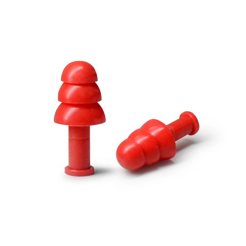 Vattentät silikonpropp med sladd Återanvändbara öronproppar för sömn, simning